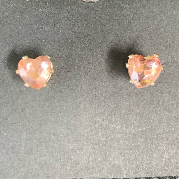 Disney Parks Collection Princess Pink Heart Post Earrings - Picture 1 of 10